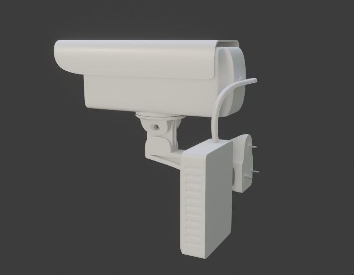Realistic CCTV Camera 3D model_2