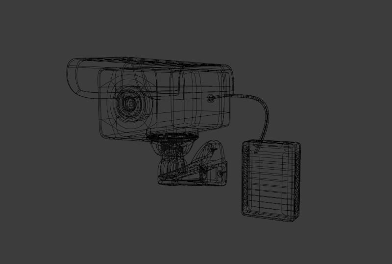 Realistic CCTV Camera 3D model_1