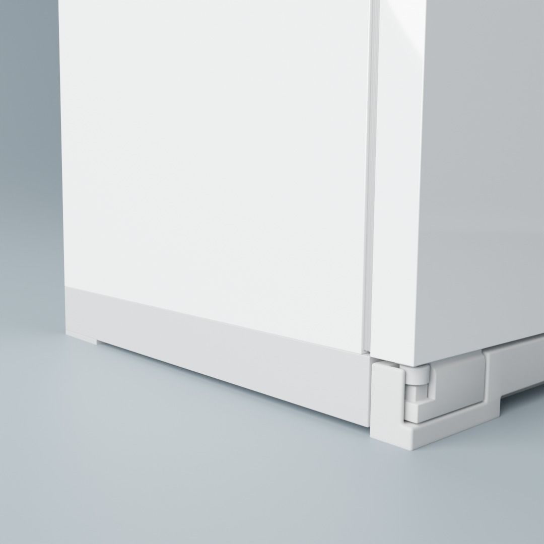 Brastemp Side by Side Refrigerator - White 3D model_2