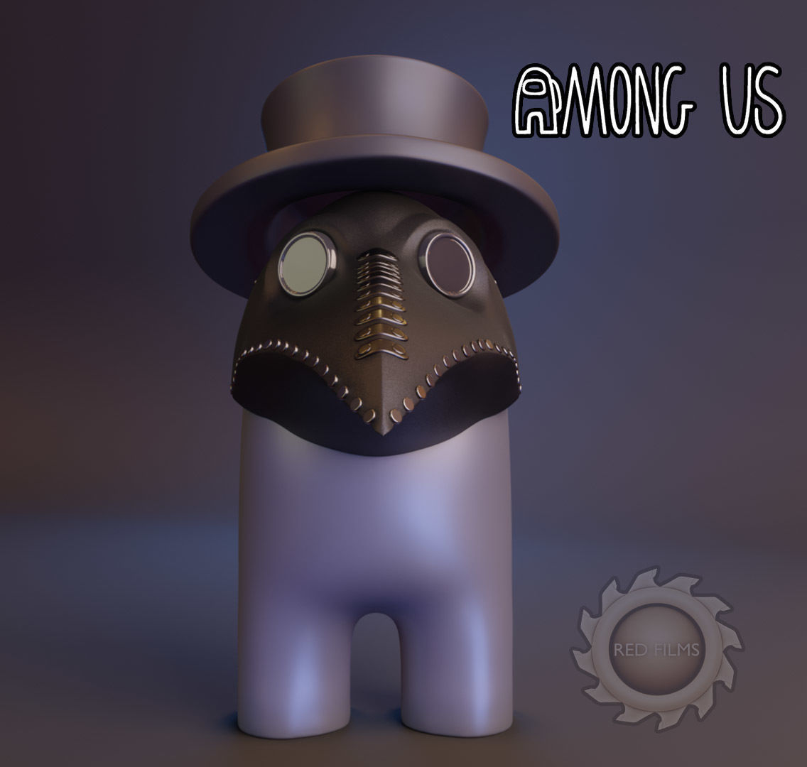 AMONG US DR PESTE 3D print model_1