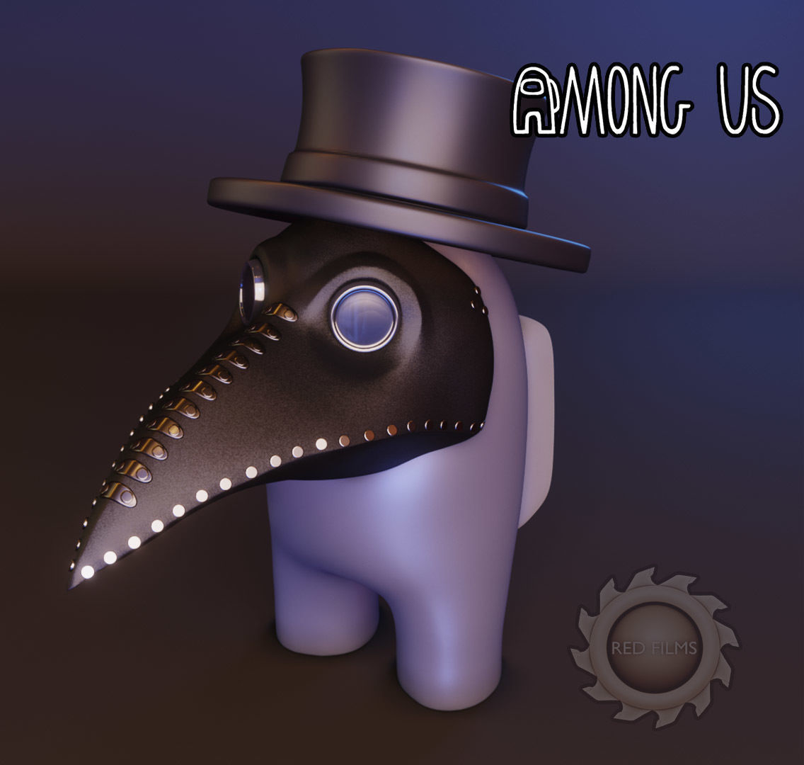 AMONG US DR PESTE 3D print model_2
