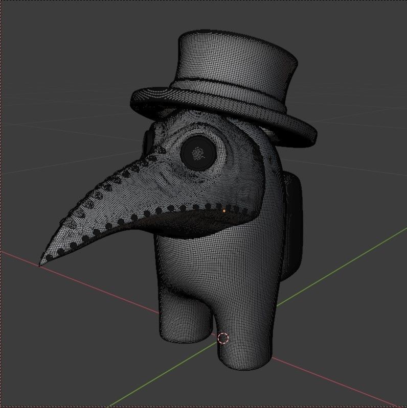 AMONG US DR PESTE 3D print model_3