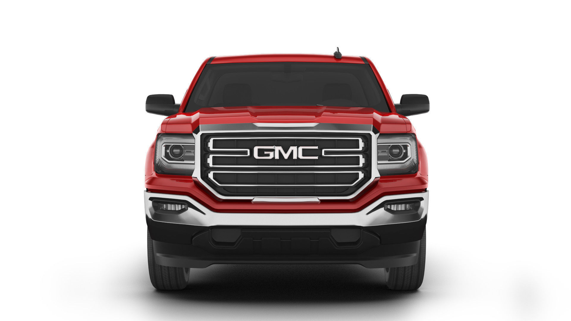 GMC Sierra 1500 reg pickup Low-poly 3D model_1