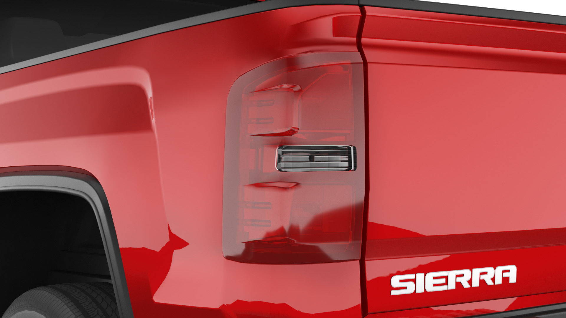 GMC Sierra 1500 reg pickup Low-poly 3D model_5