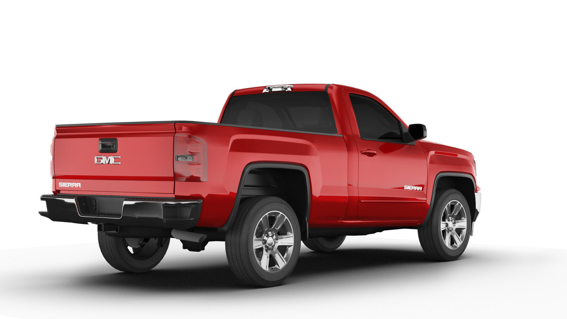GMC Sierra 1500 reg pickup Low-poly 3D model_3