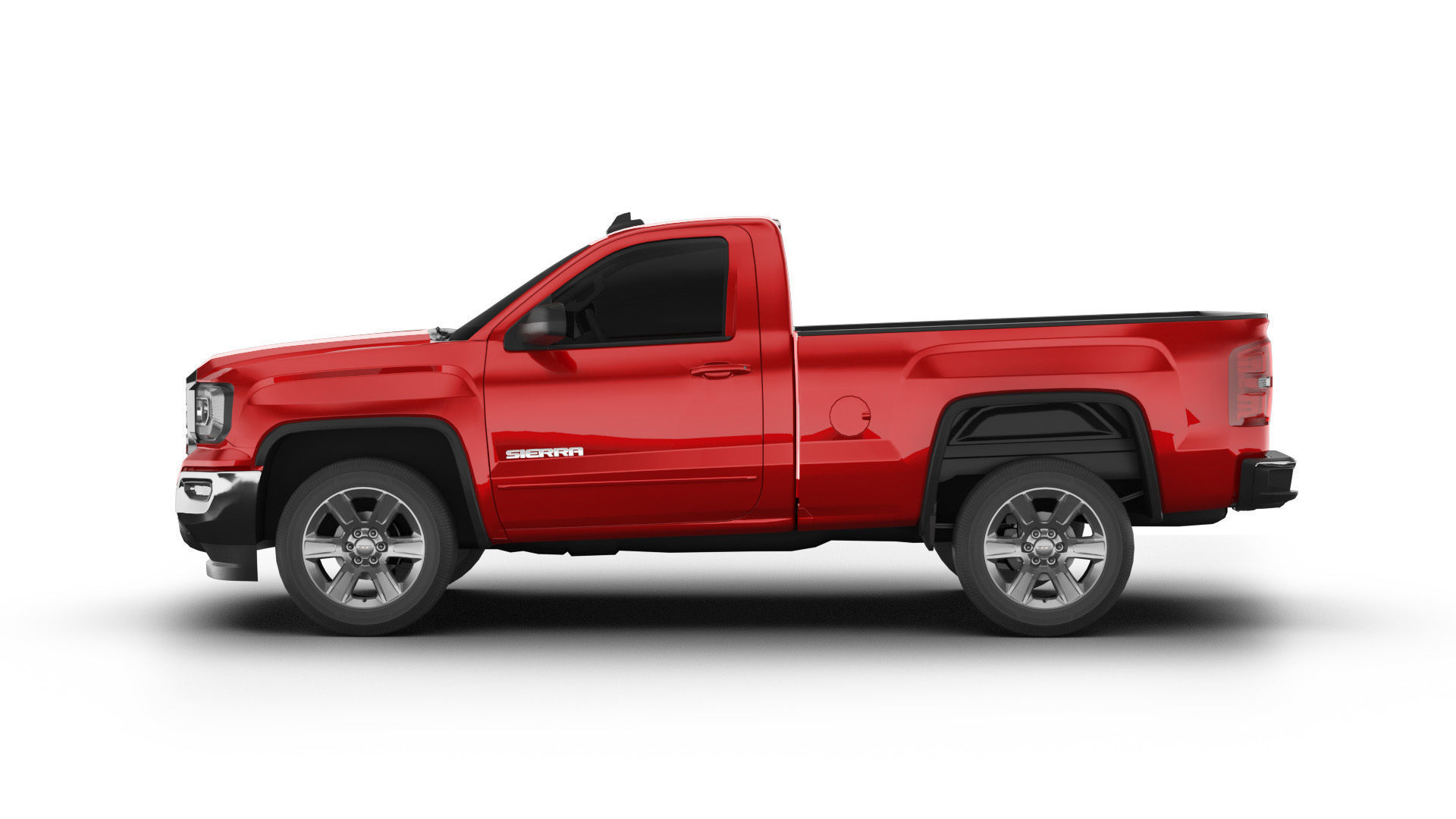 GMC Sierra 1500 reg pickup Low-poly 3D model_2