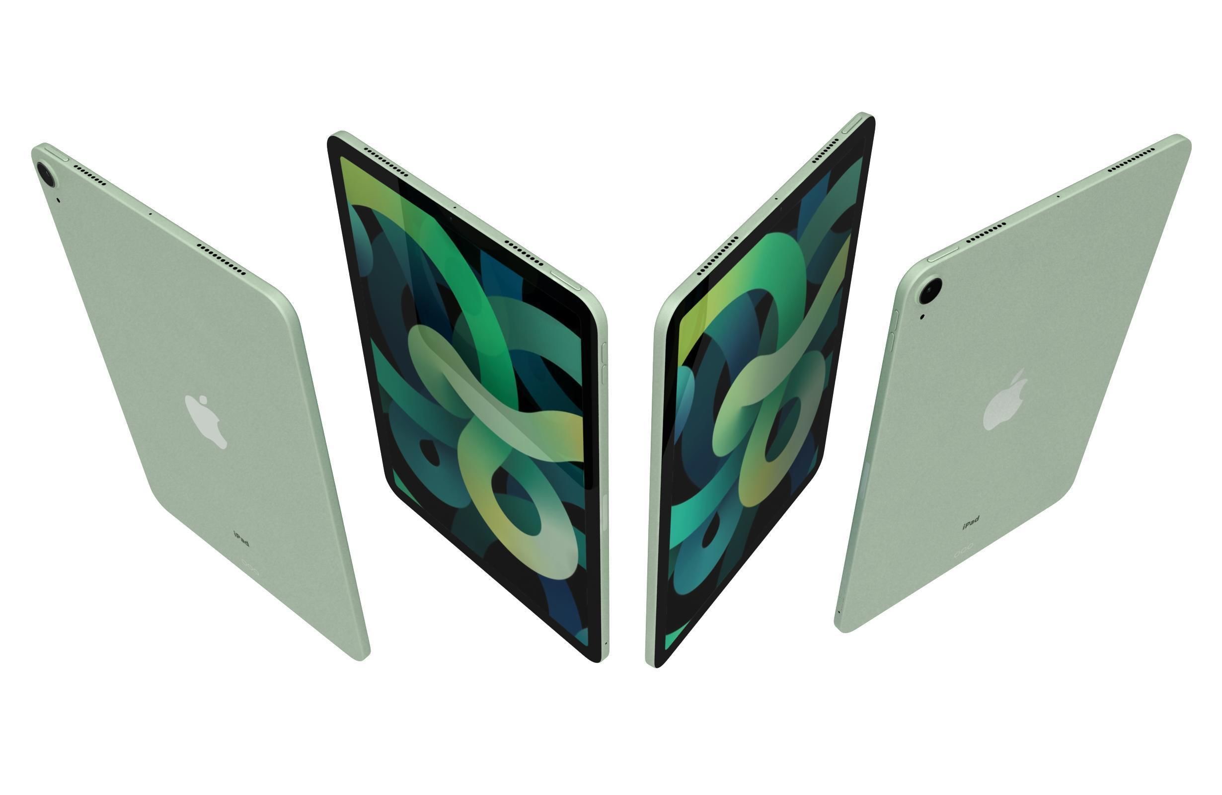 Apple iPad Air 4 2020 Green 3D model_4