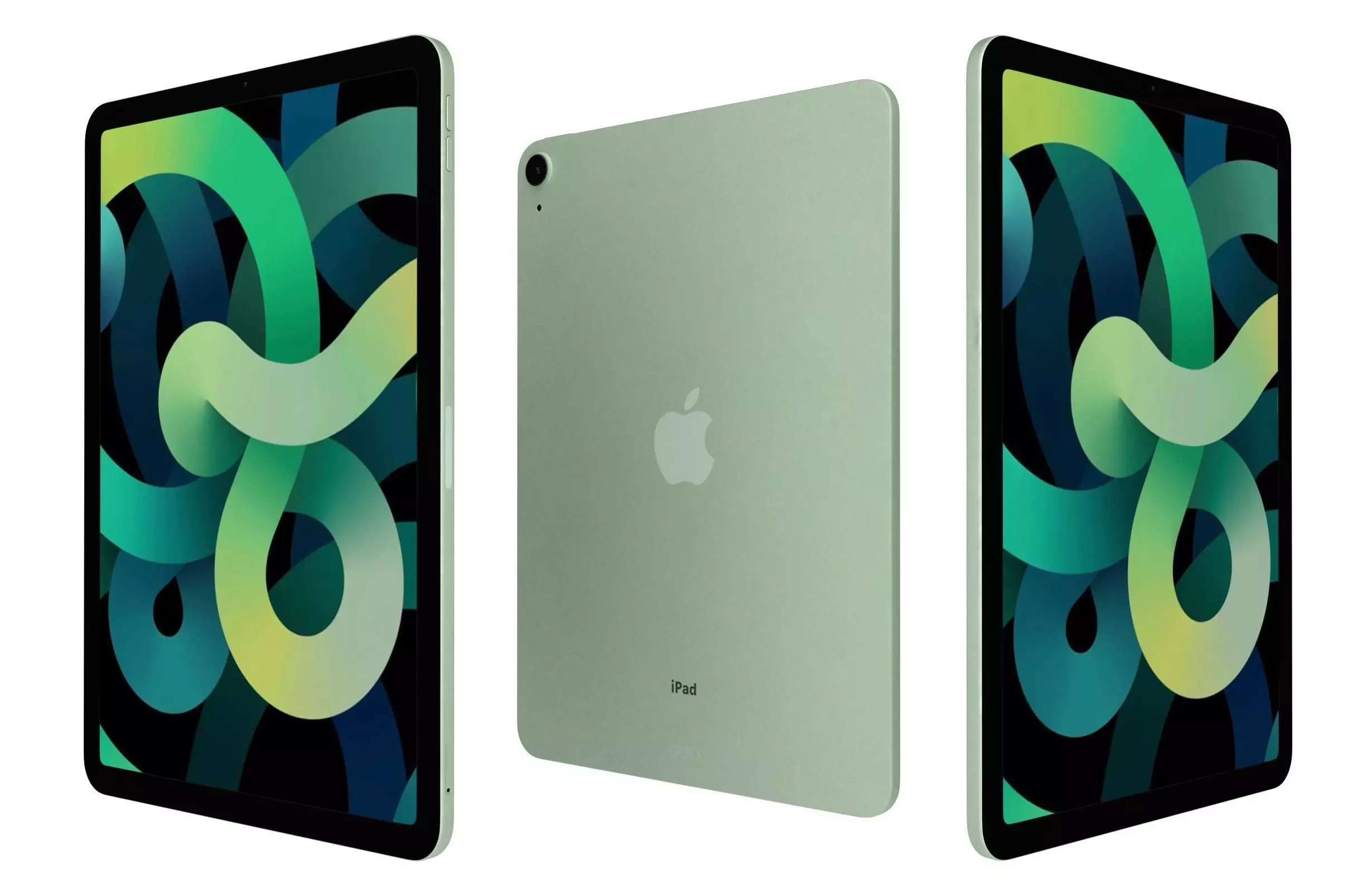 Apple iPad Air 4 2020 Green 3D model_0