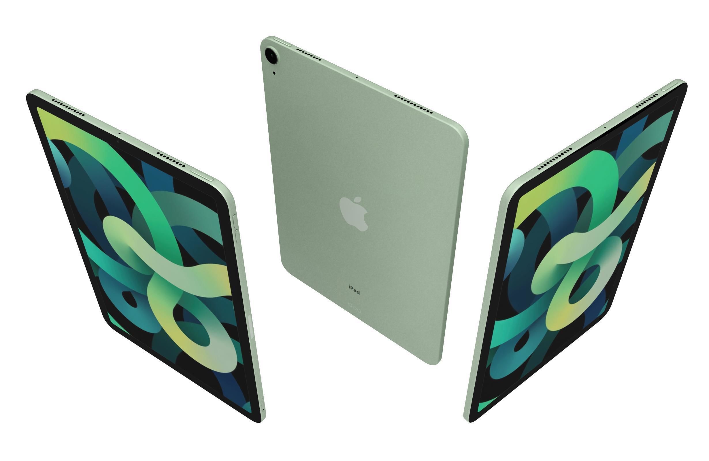 Apple iPad Air 4 2020 Green 3D model_1
