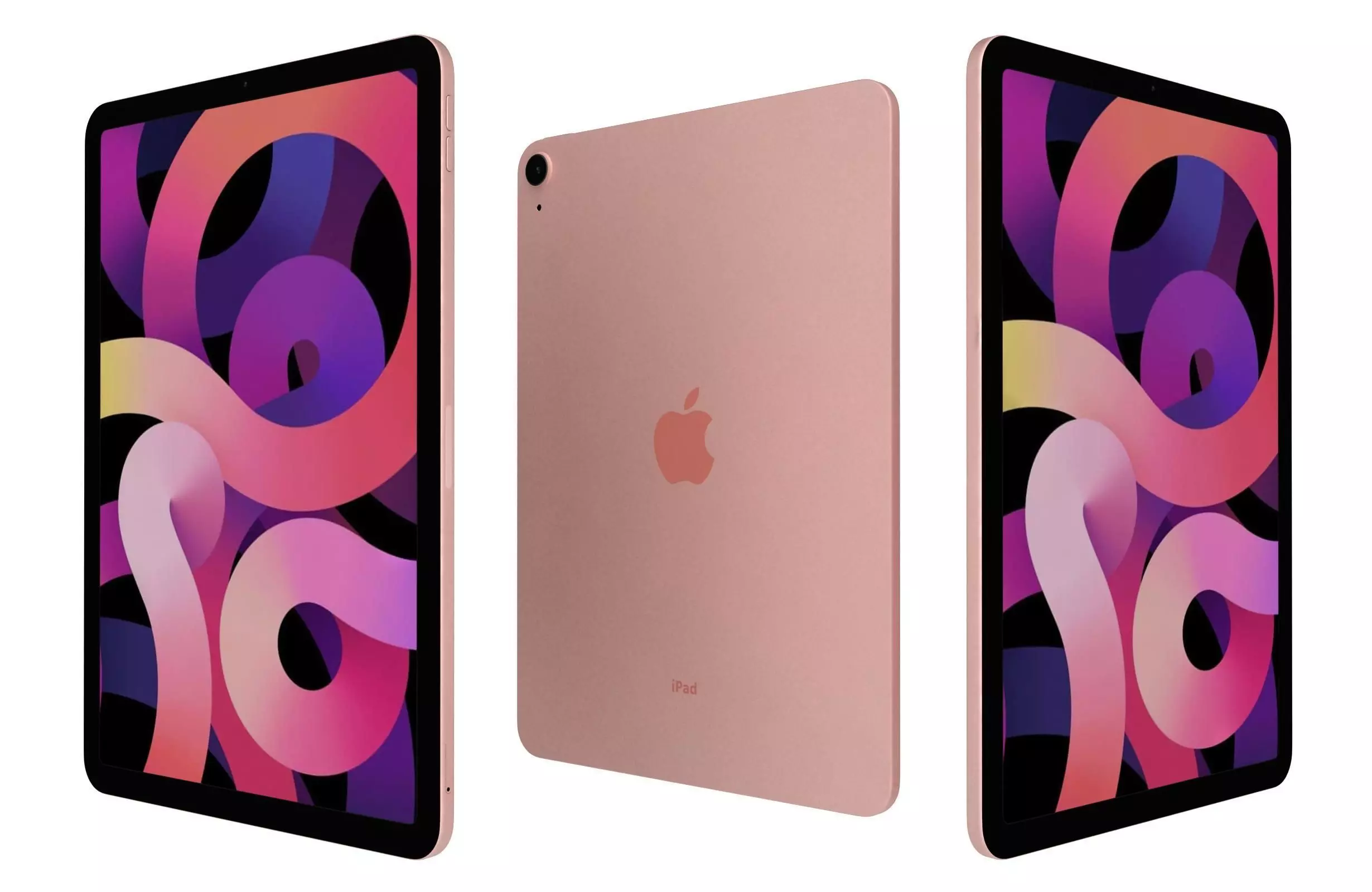 Apple iPad Air 4 2020 Rose Gold 3D model