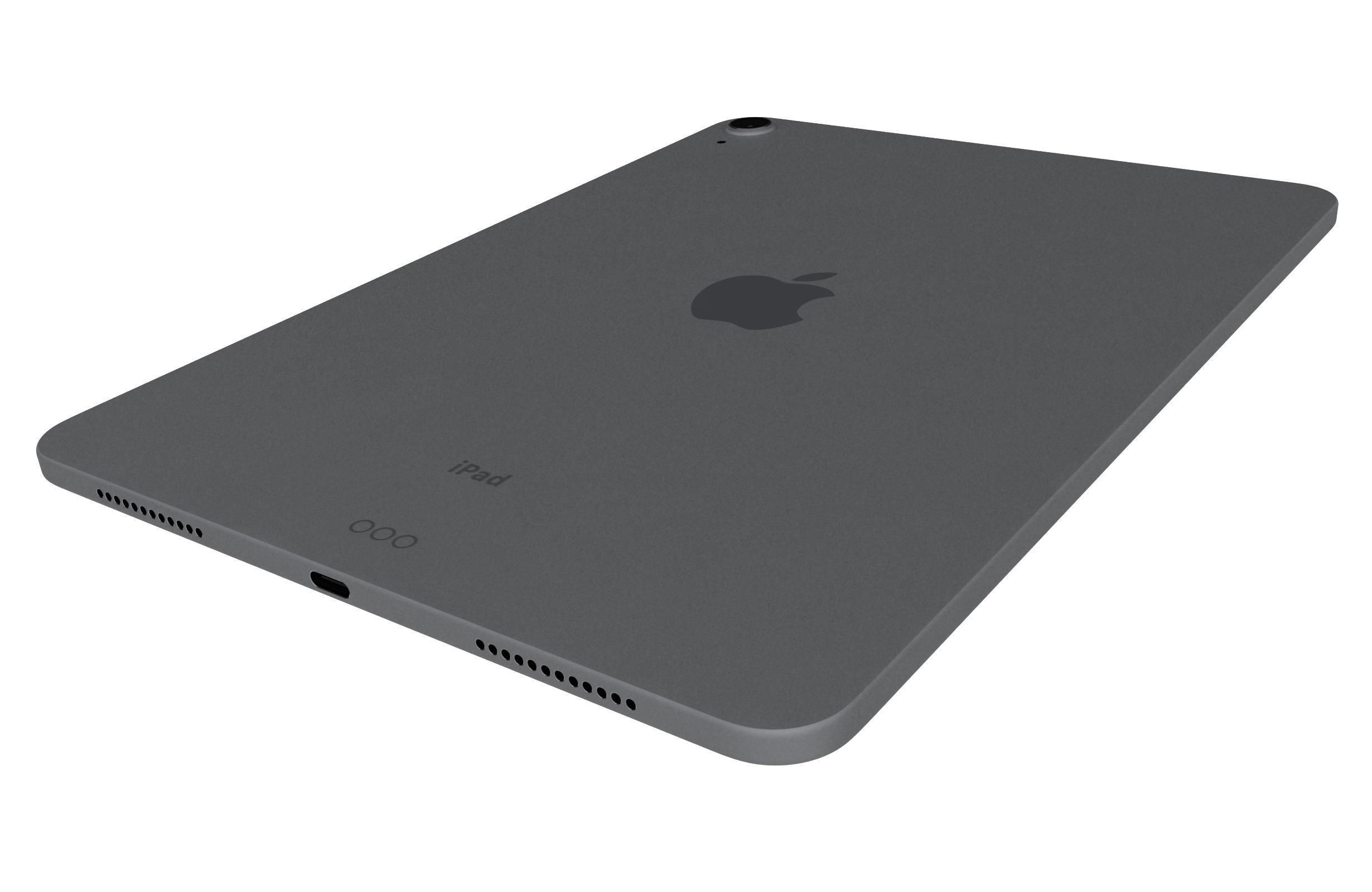 Apple iPad Air 4 2020 Space Gray 3D model_14