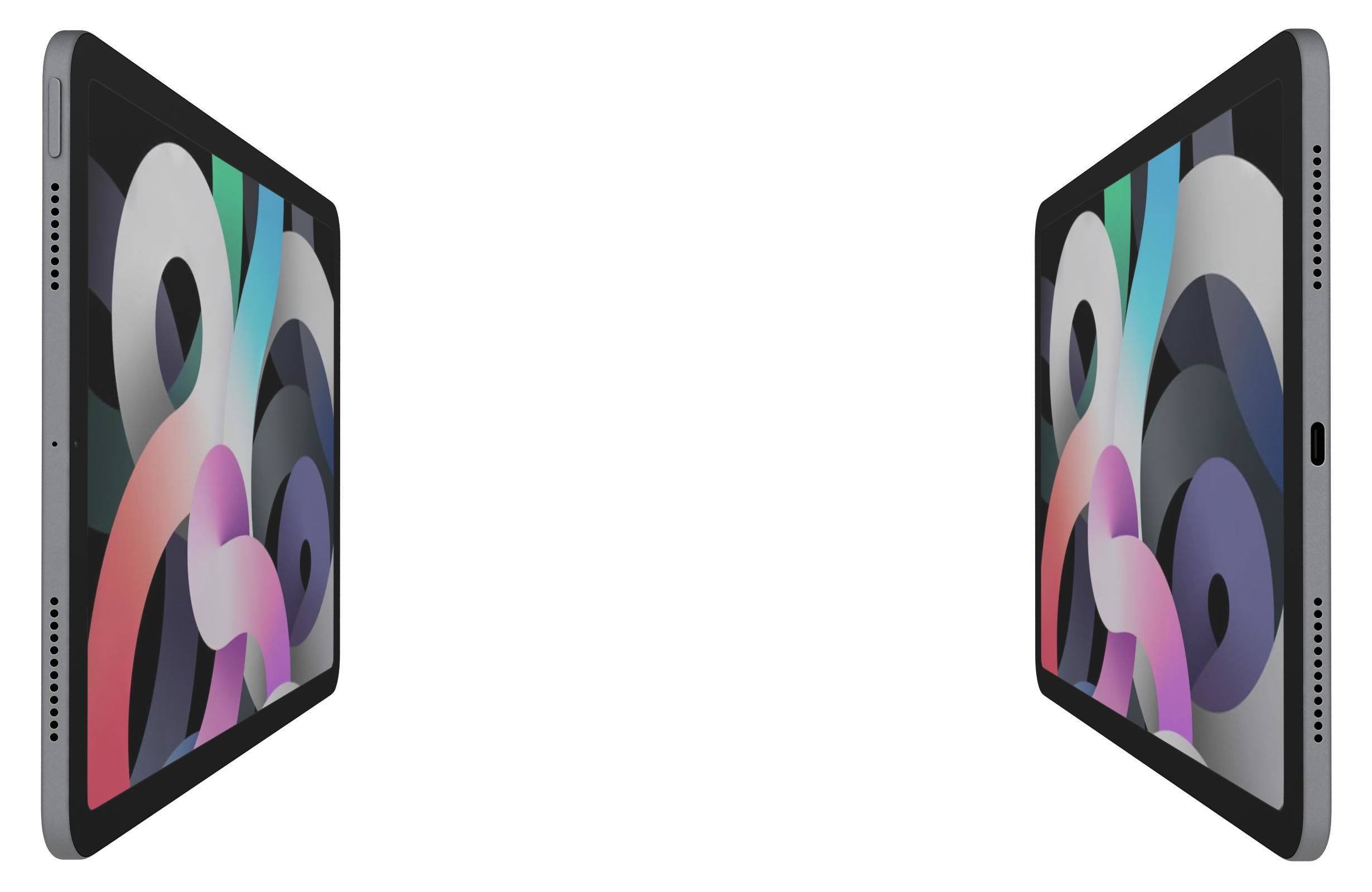 Apple iPad Air 4 2020 Space Gray 3D model_6