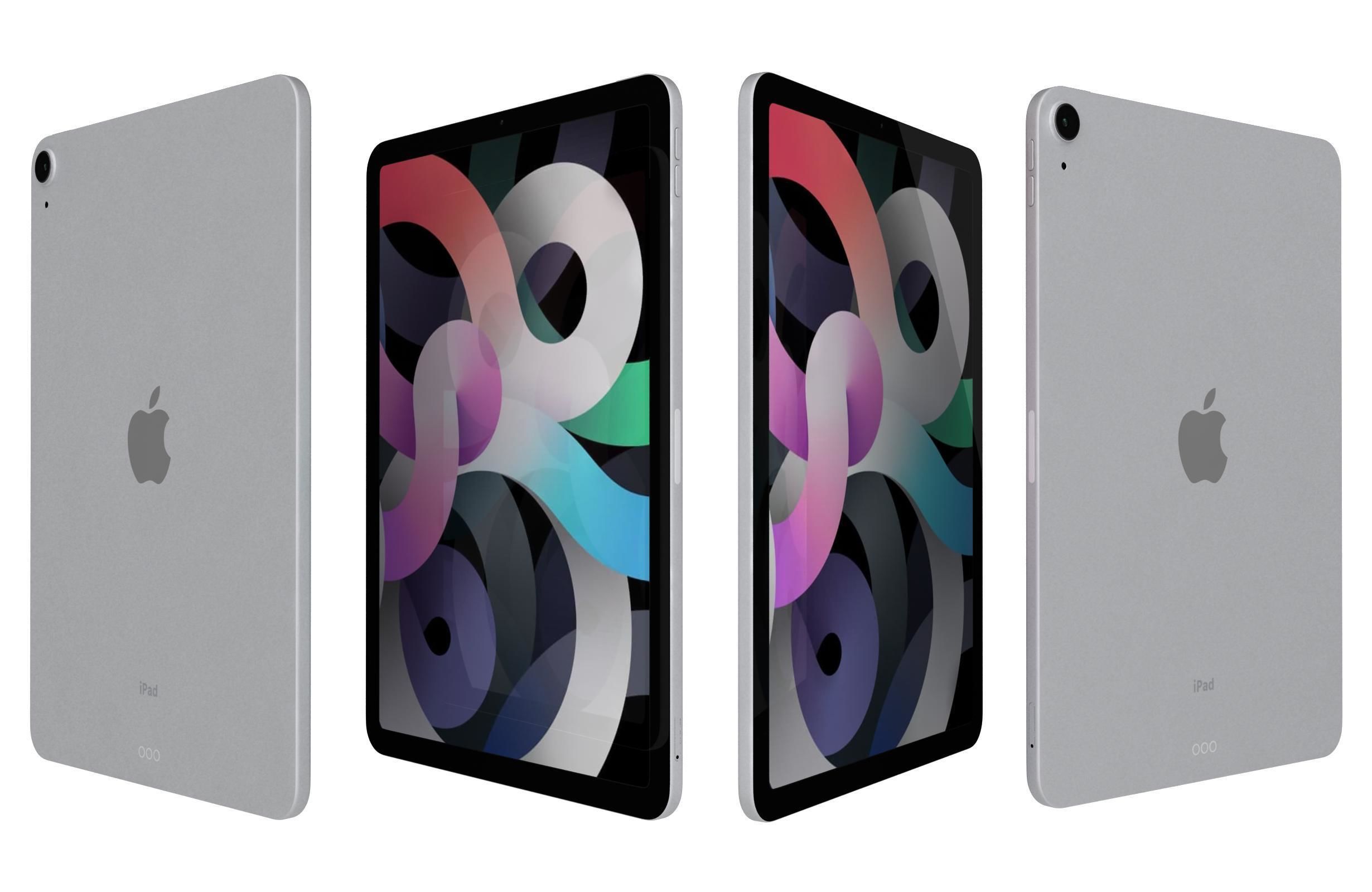 Apple iPad Air 4 2020 All Colors 3D model_12