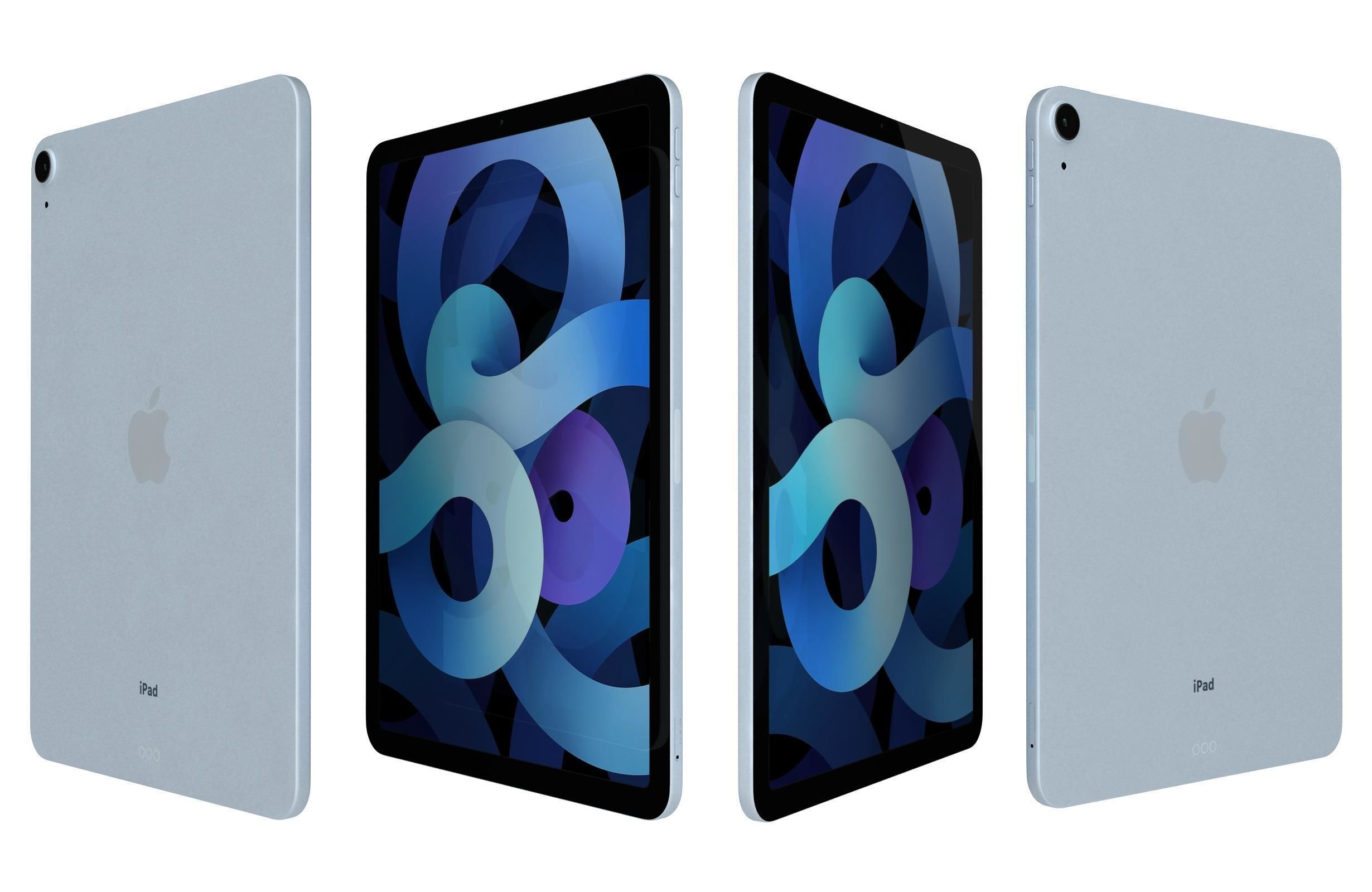 Apple iPad Air 4 2020 All Colors 3D model_30
