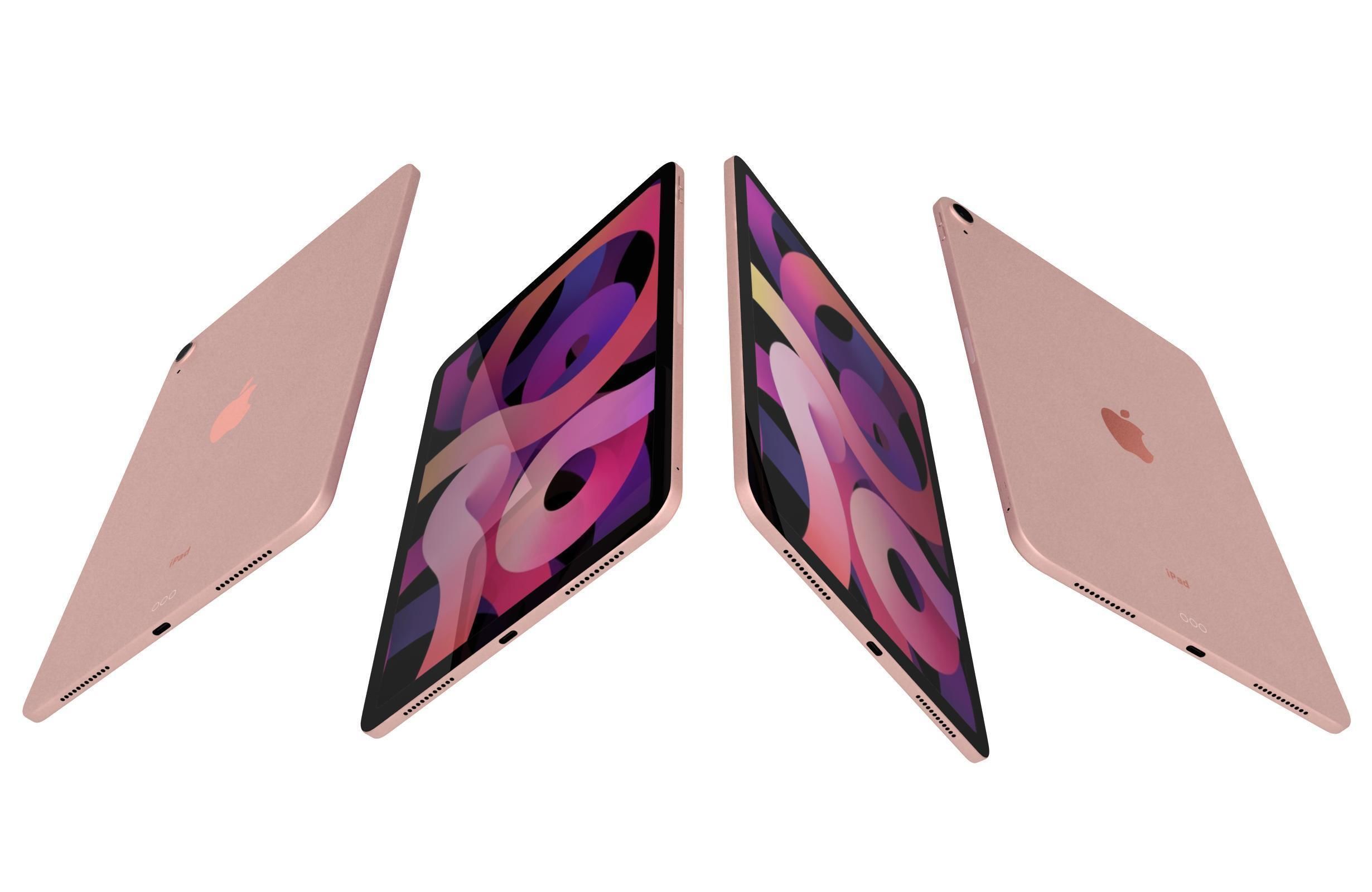 Apple iPad Air 4 2020 All Colors 3D model_17