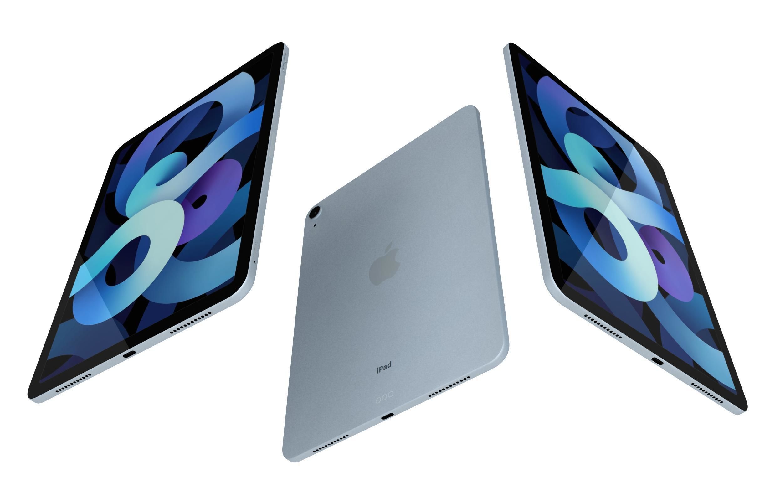 Apple iPad Air 4 2020 All Colors 3D model_20