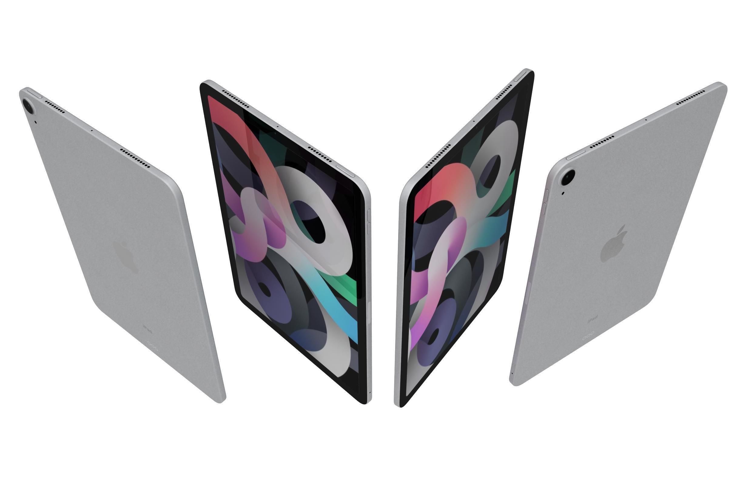 Apple iPad Air 4 2020 All Colors 3D model_7