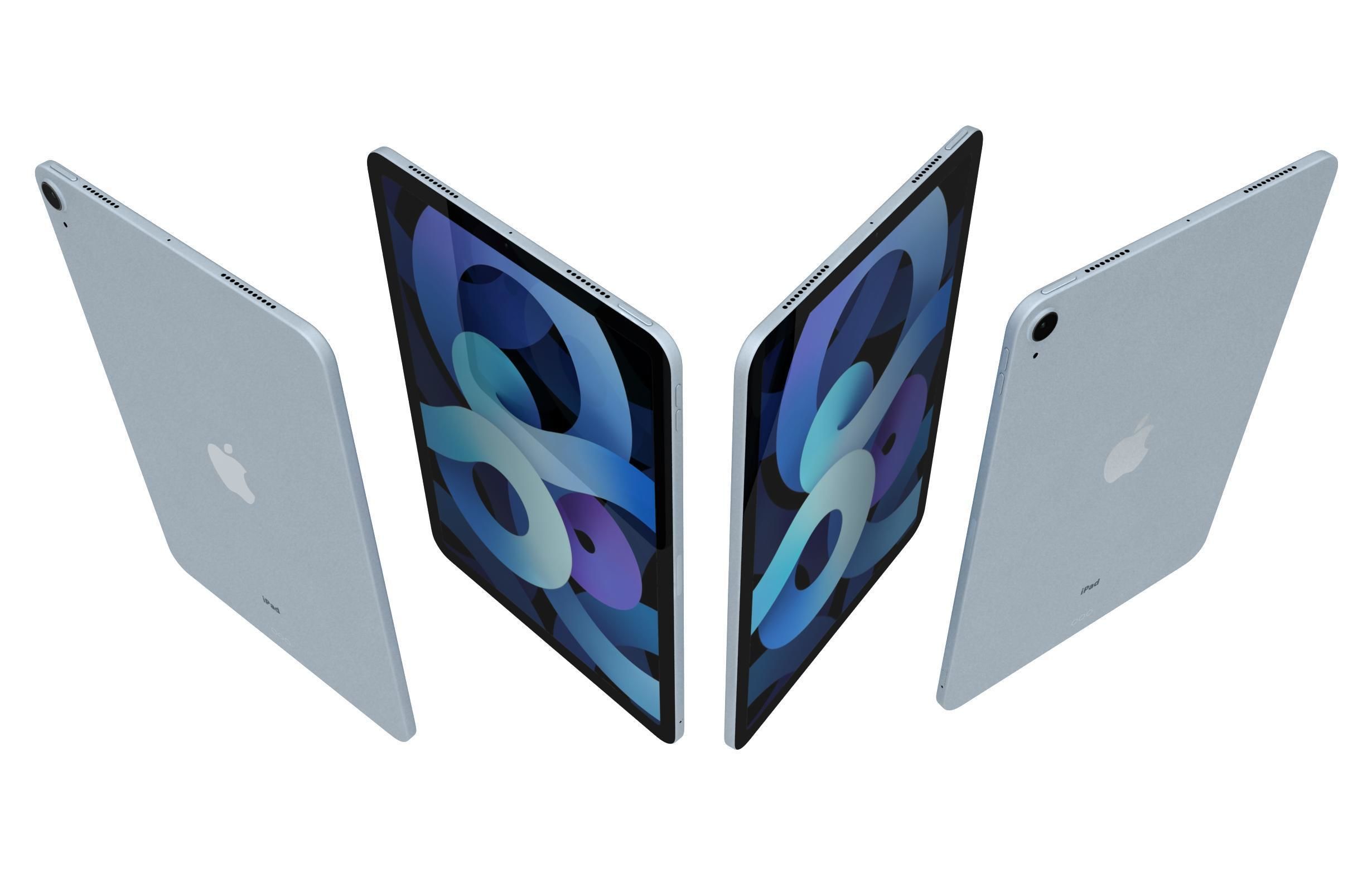 Apple iPad Air 4 2020 All Colors 3D model_25