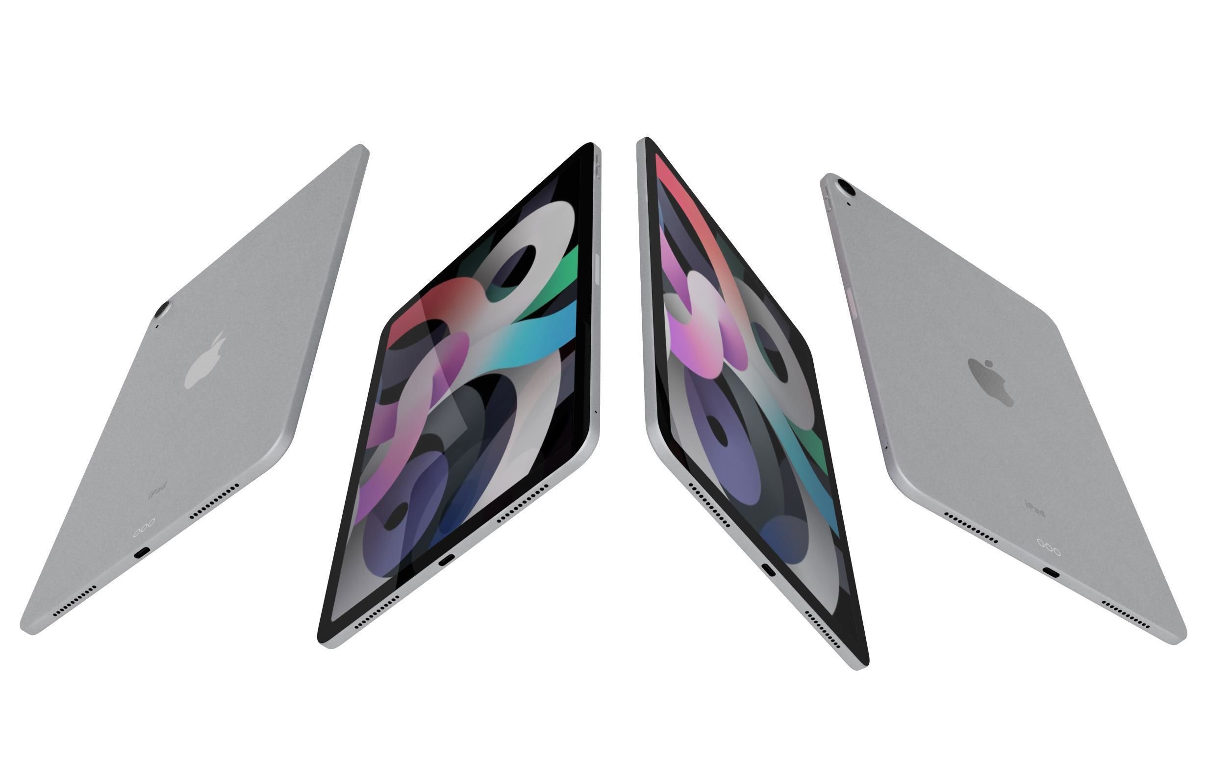 Apple iPad Air 4 2020 All Colors 3D model_6