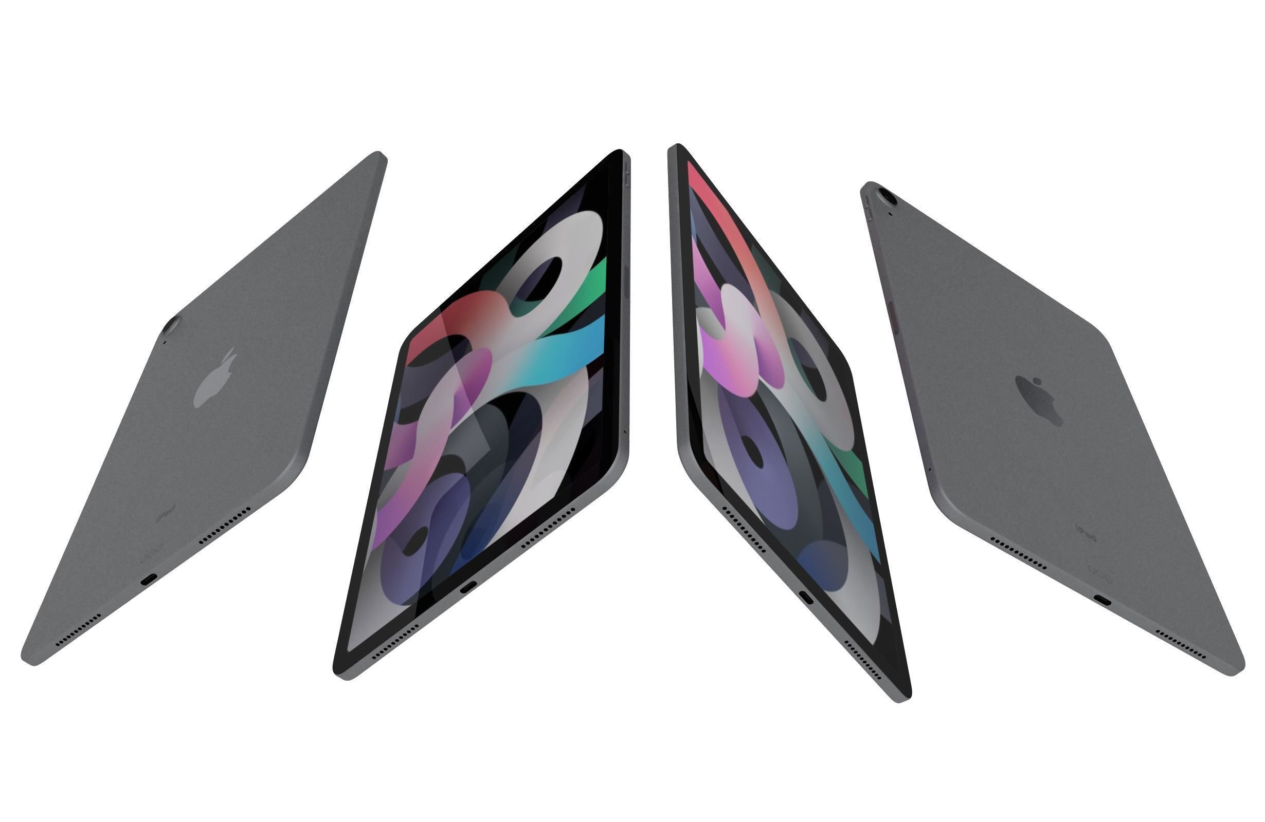 Apple iPad Air 4 2020 All Colors 3D model_16
