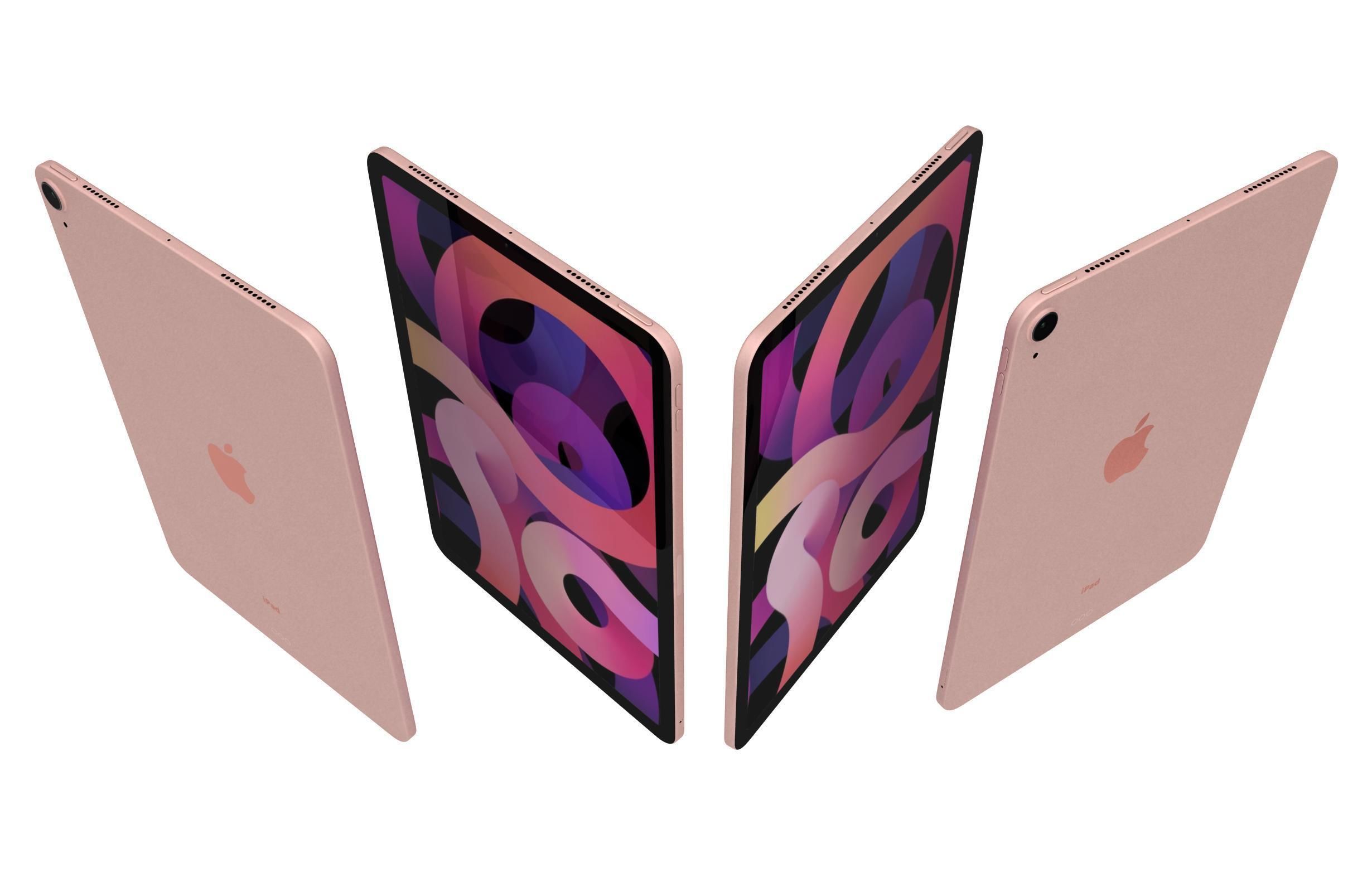 Apple iPad Air 4 2020 All Colors 3D model_2