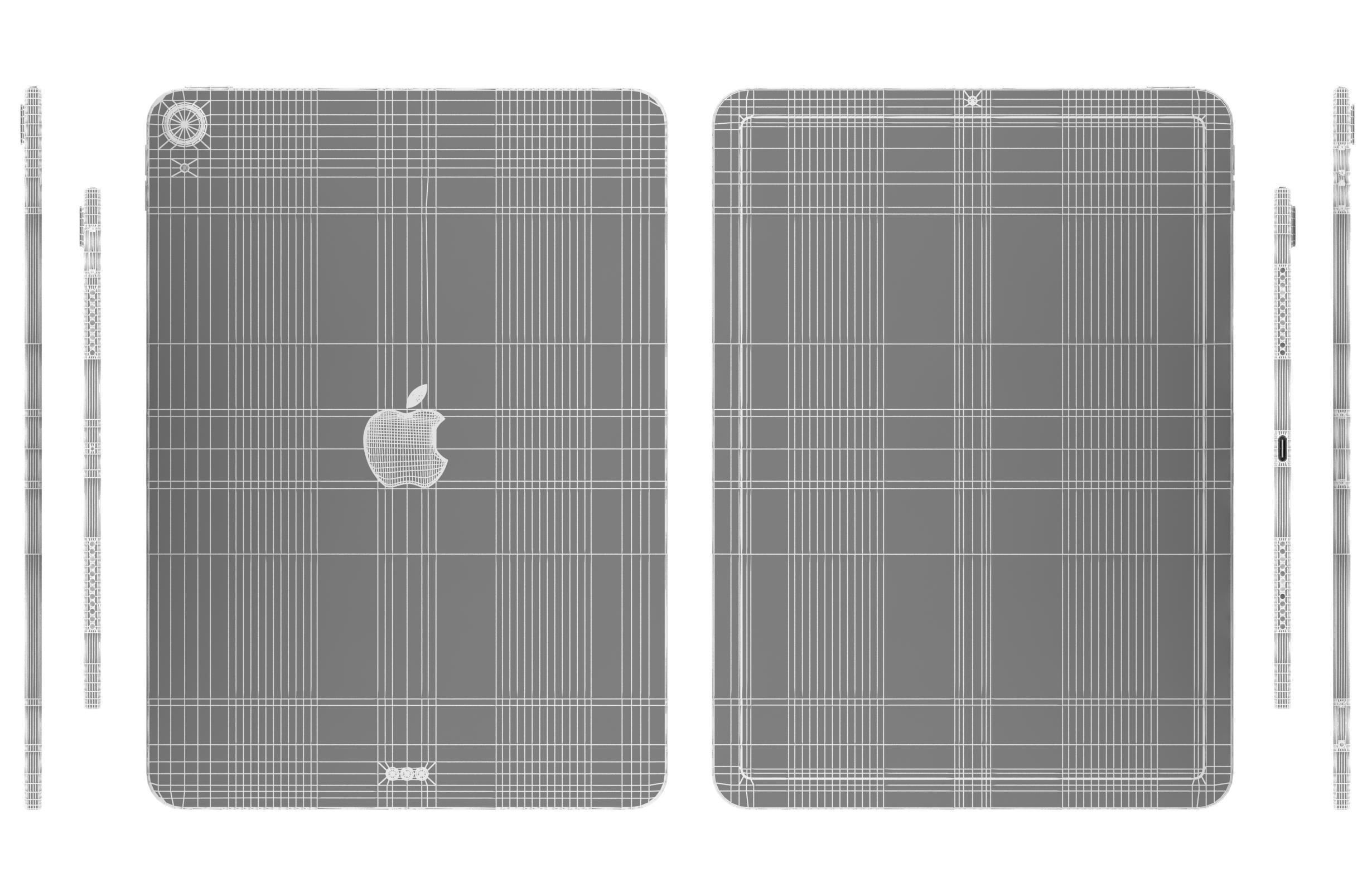 Apple iPad Air 4 2020 All Colors 3D model_31