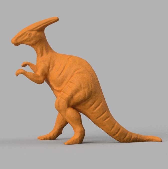 dinosaure a crete pic 3D print model_3