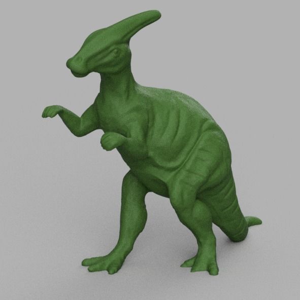 dinosaure a crete pic 3D print model_2