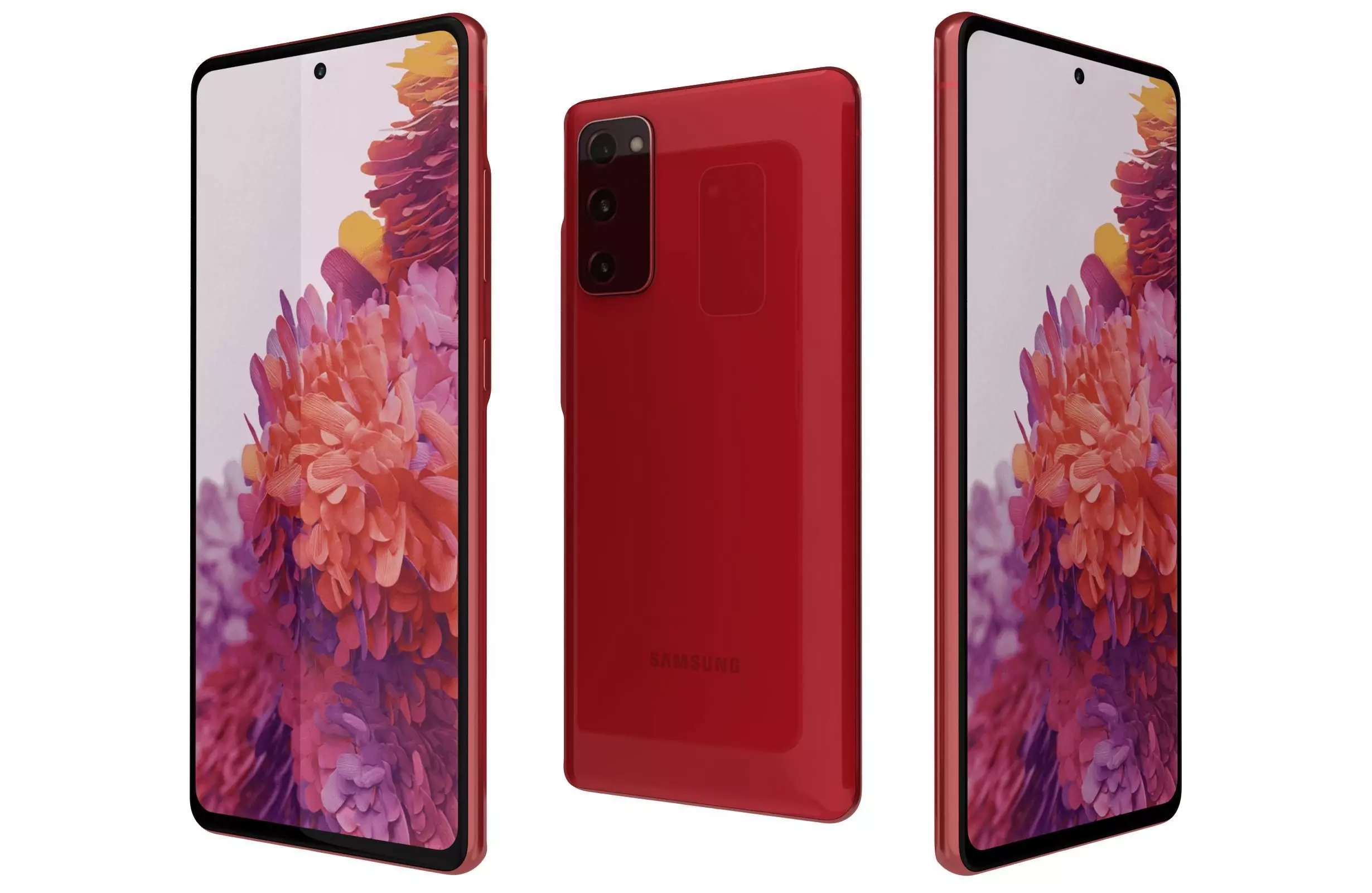 Samsung Galaxy S20 FE Cloud Red 3D model