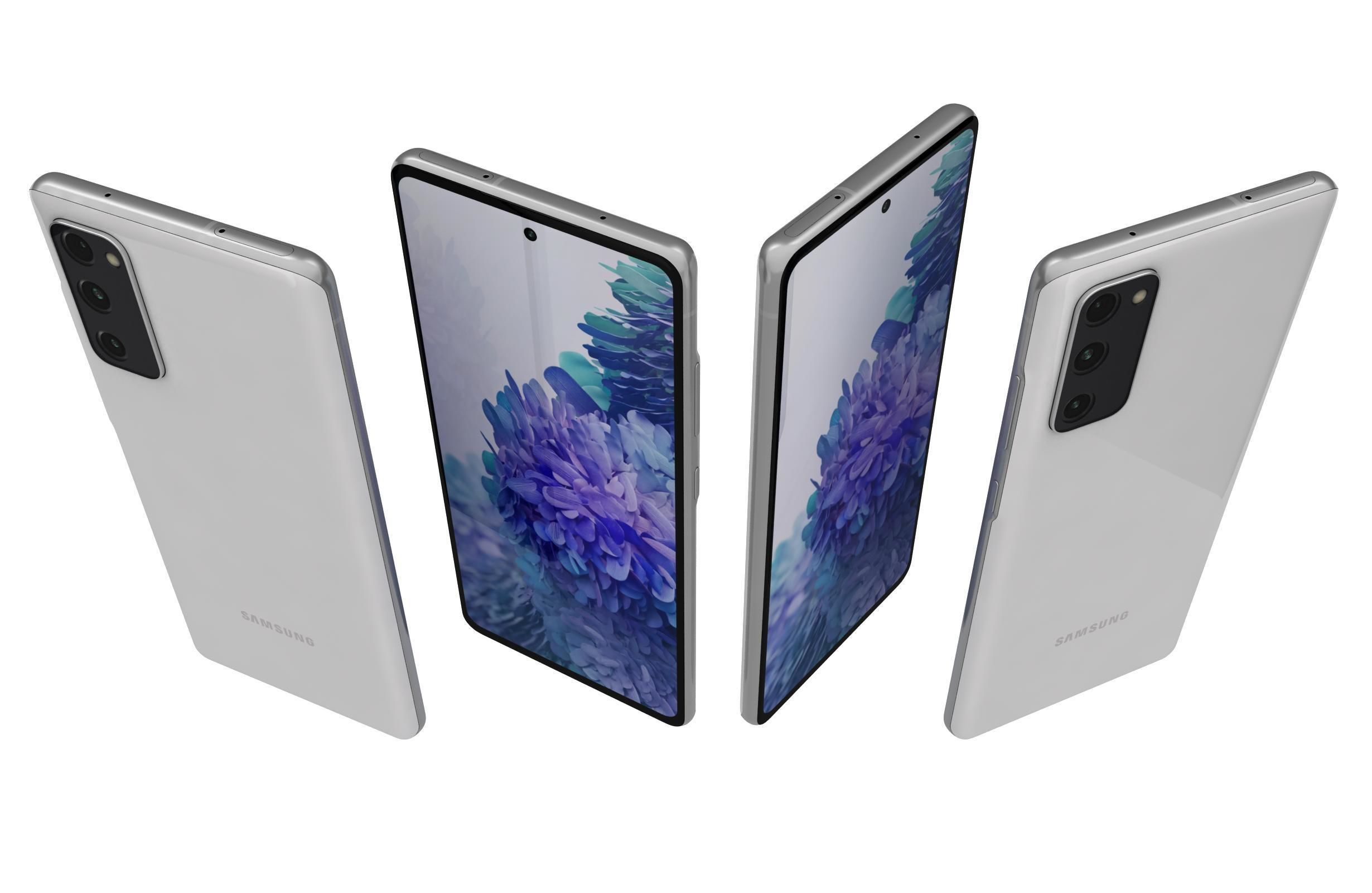 Samsung Galaxy S20 FE Cloud White 3D model_4