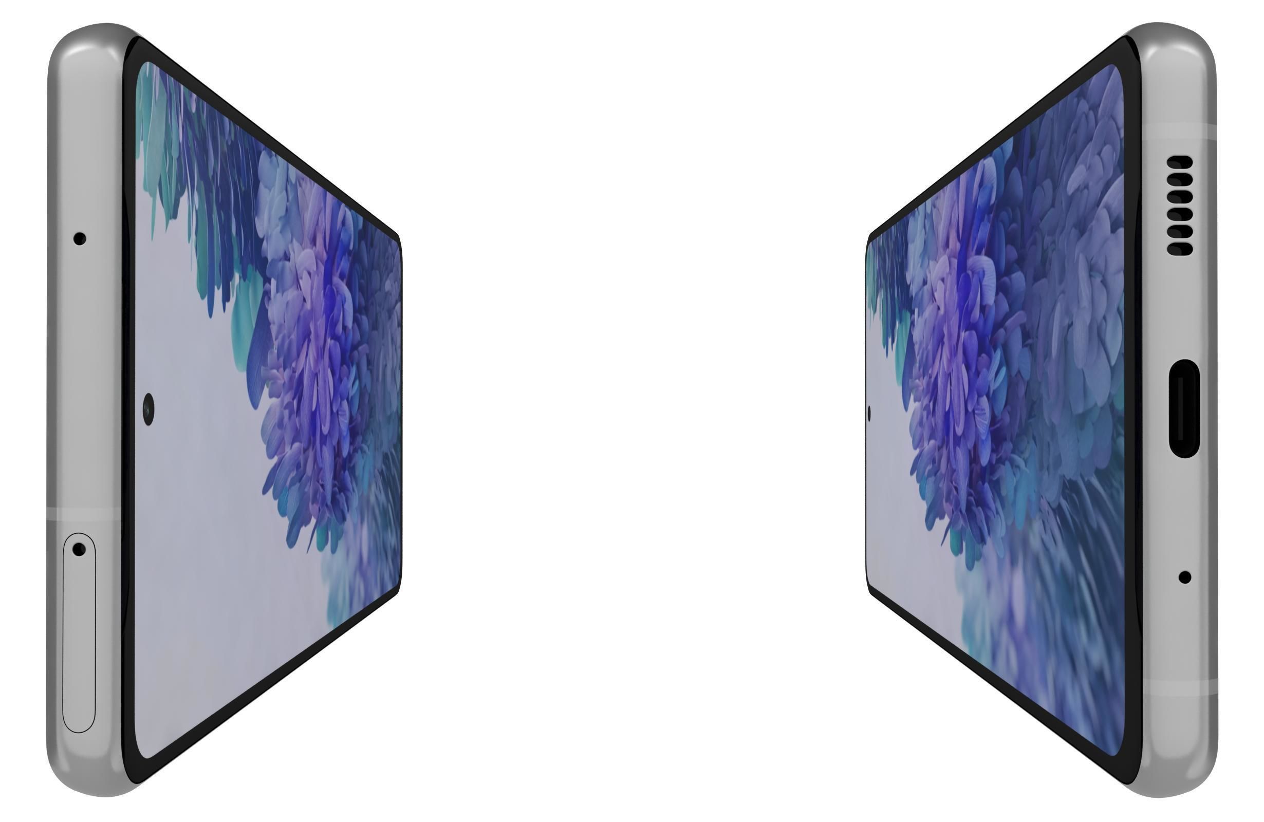 Samsung Galaxy S20 FE Cloud White 3D model_8