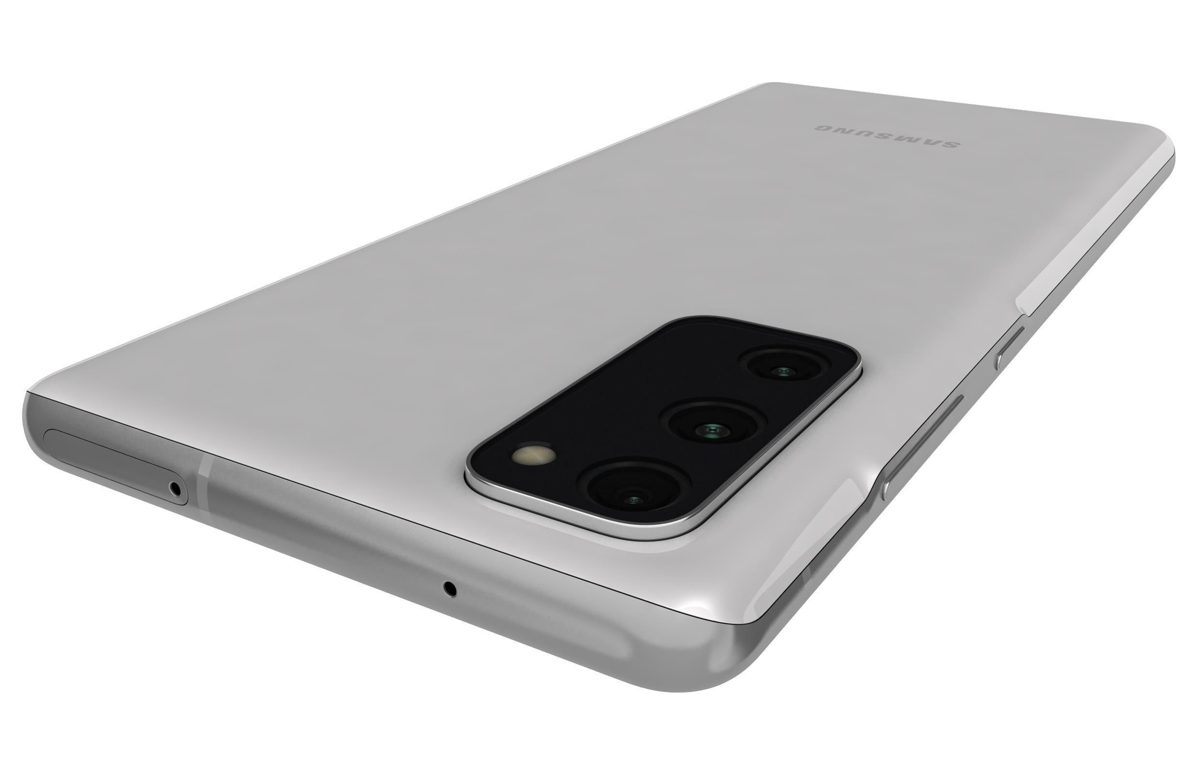 Samsung Galaxy S20 FE Cloud White 3D model_14