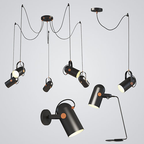Four Light Set 1 3D model