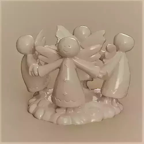 Les 4 anges  3D print model