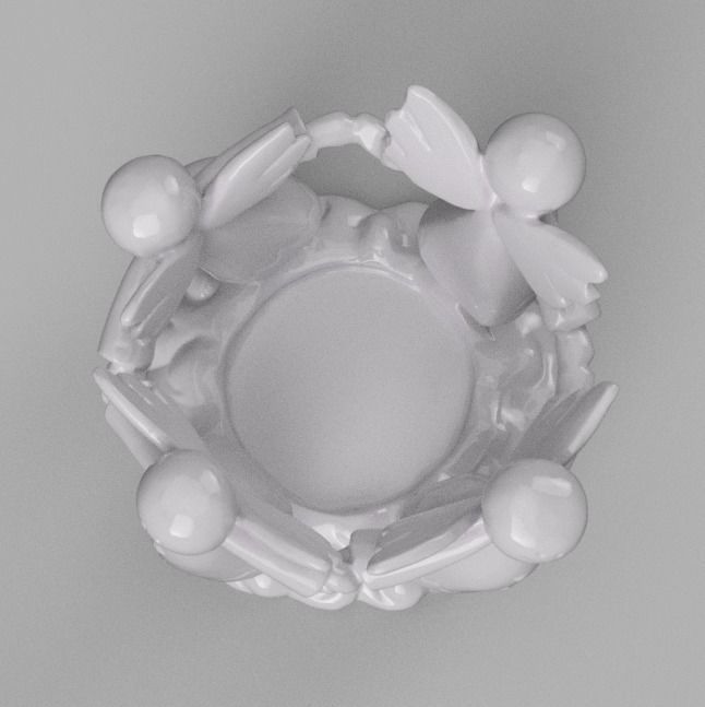 Les 4 anges  3D print model_3