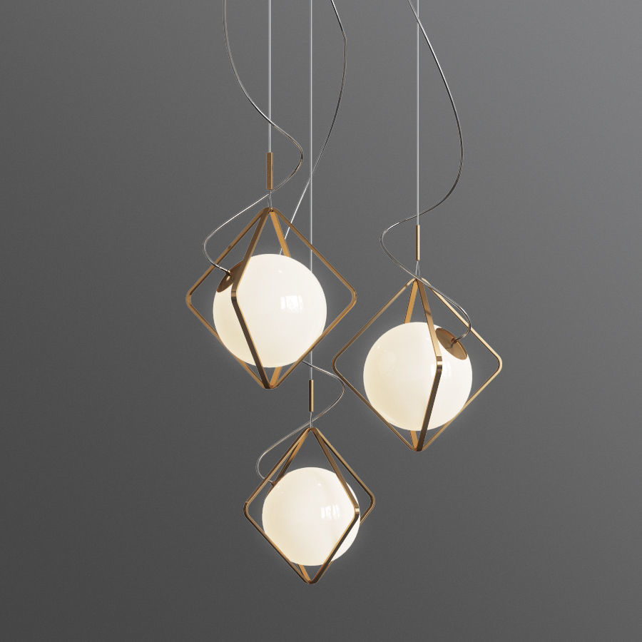 Jack Olantern Brokis Pendant Light By Lucie Koldova 3D model_1