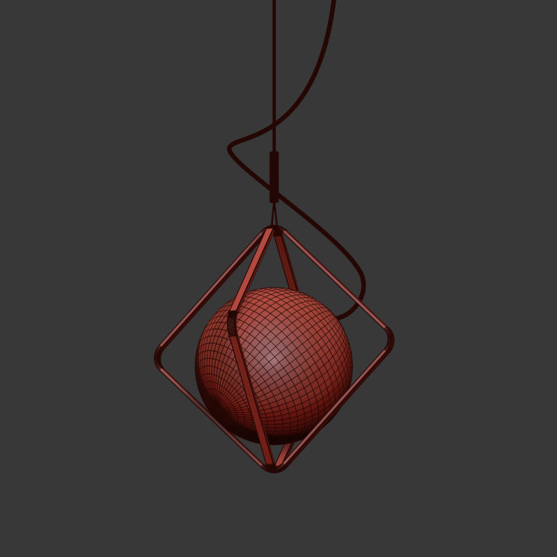 Jack Olantern Brokis Pendant Light By Lucie Koldova 3D model_4