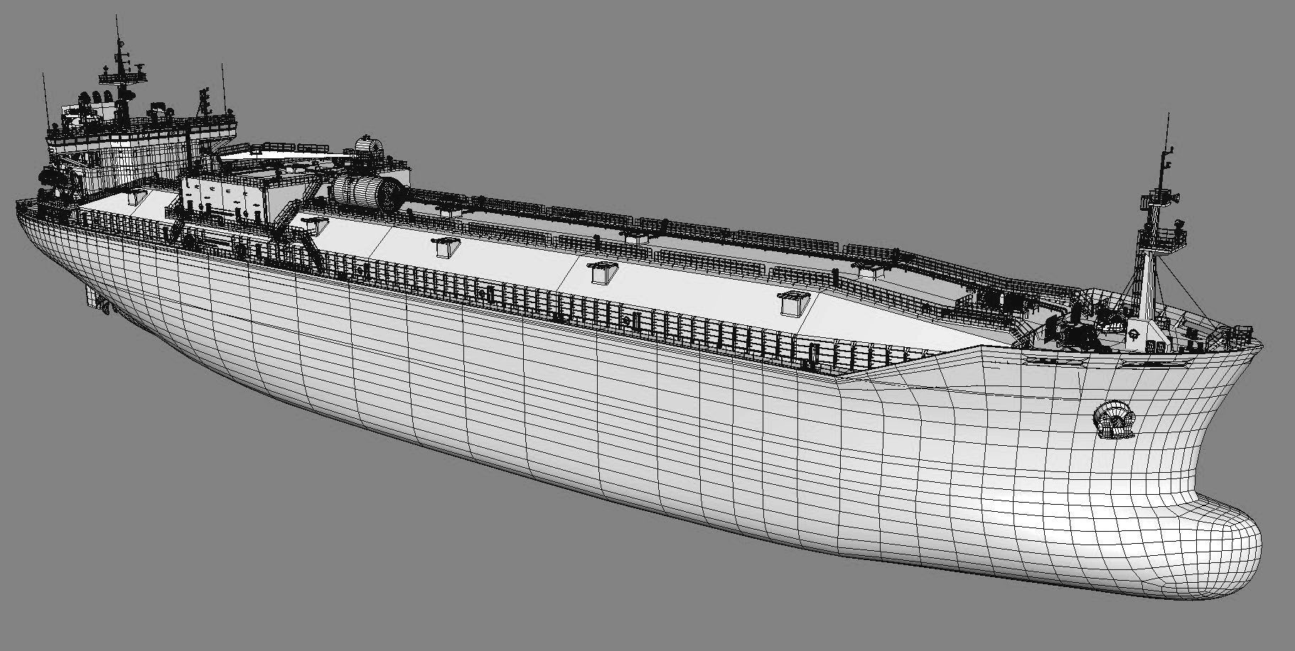 Tanker Black 3D model_4