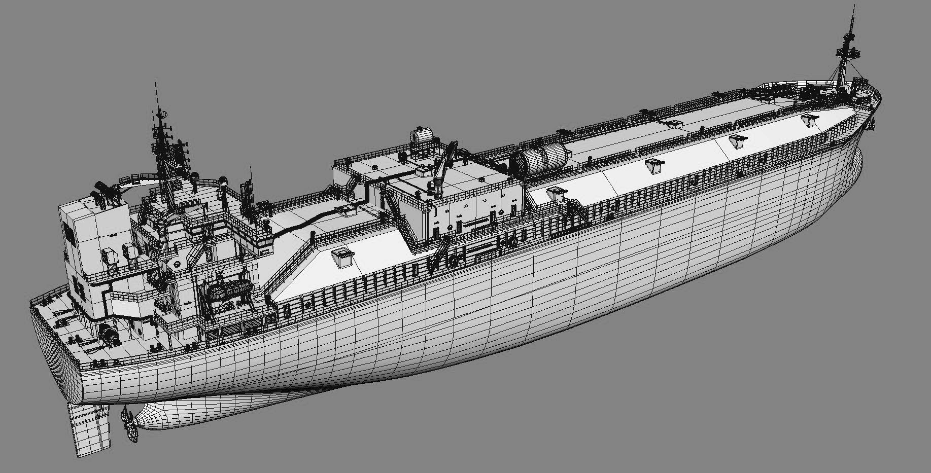 Tanker Black 3D model_6