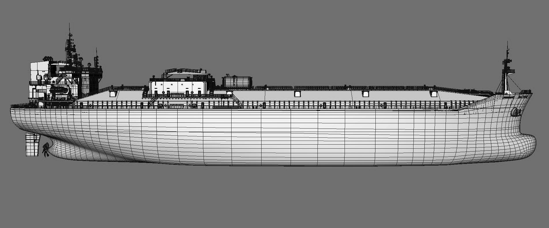 Tanker Black 3D model_3