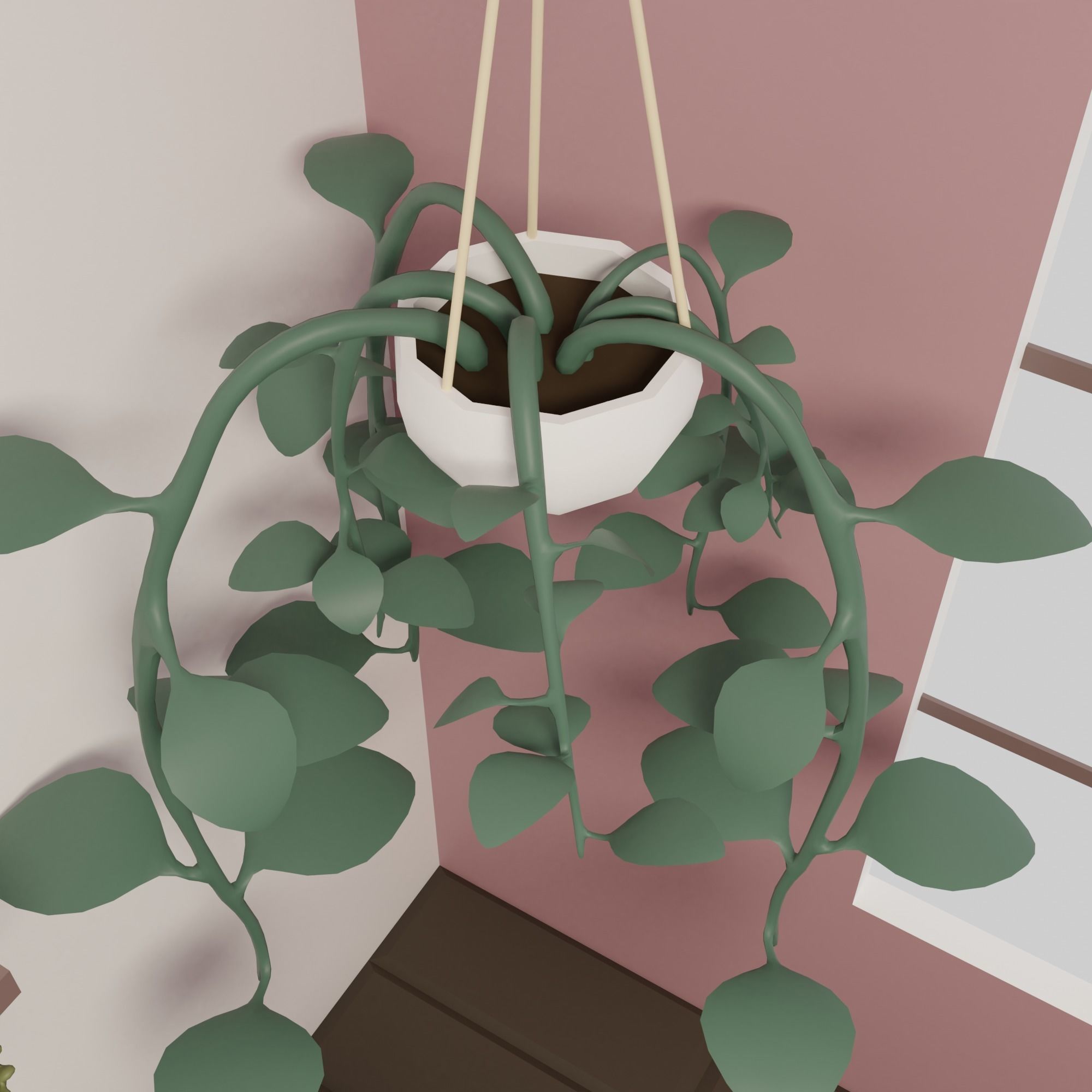 Flower shop Low-poly 3D model_13