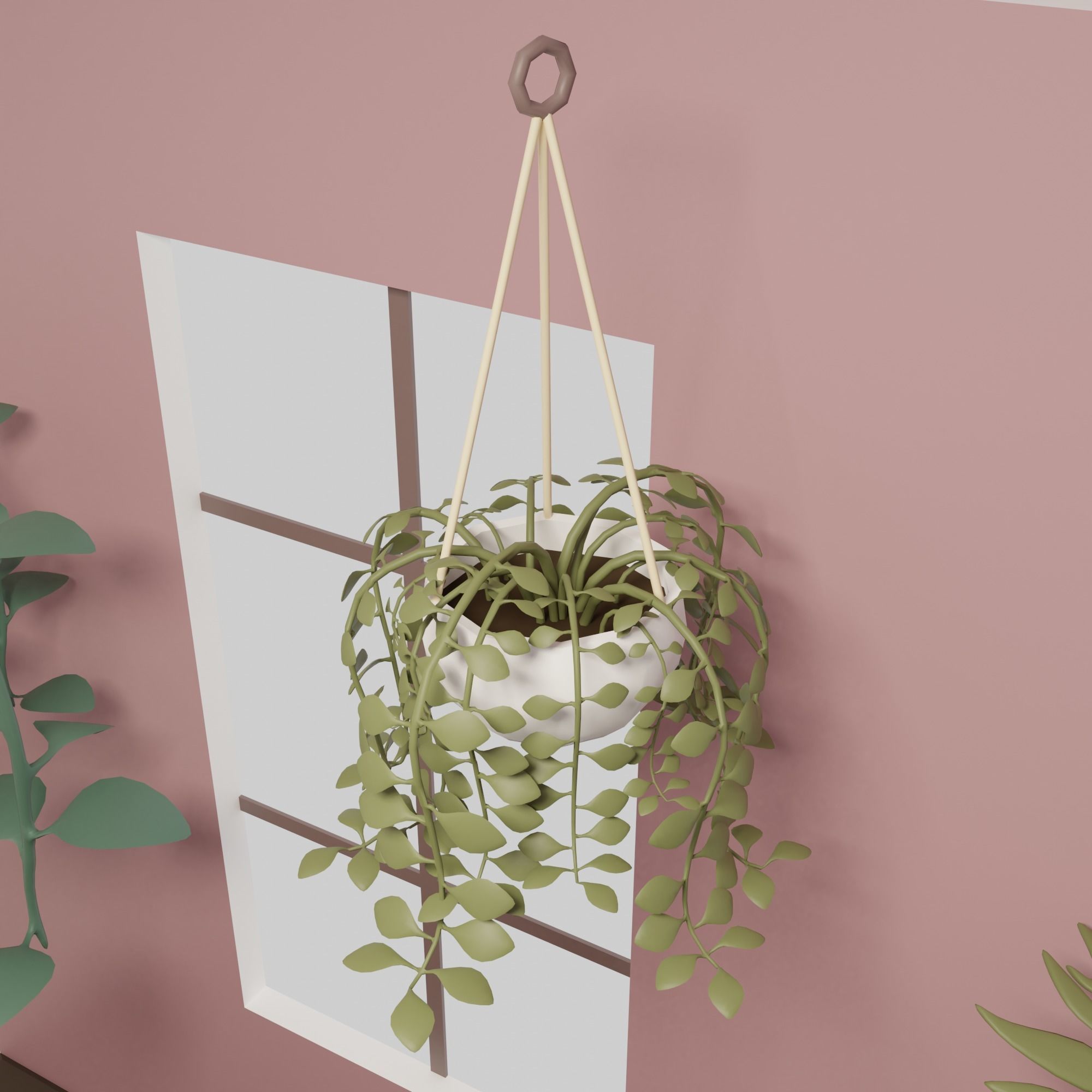 Flower shop Low-poly 3D model_12