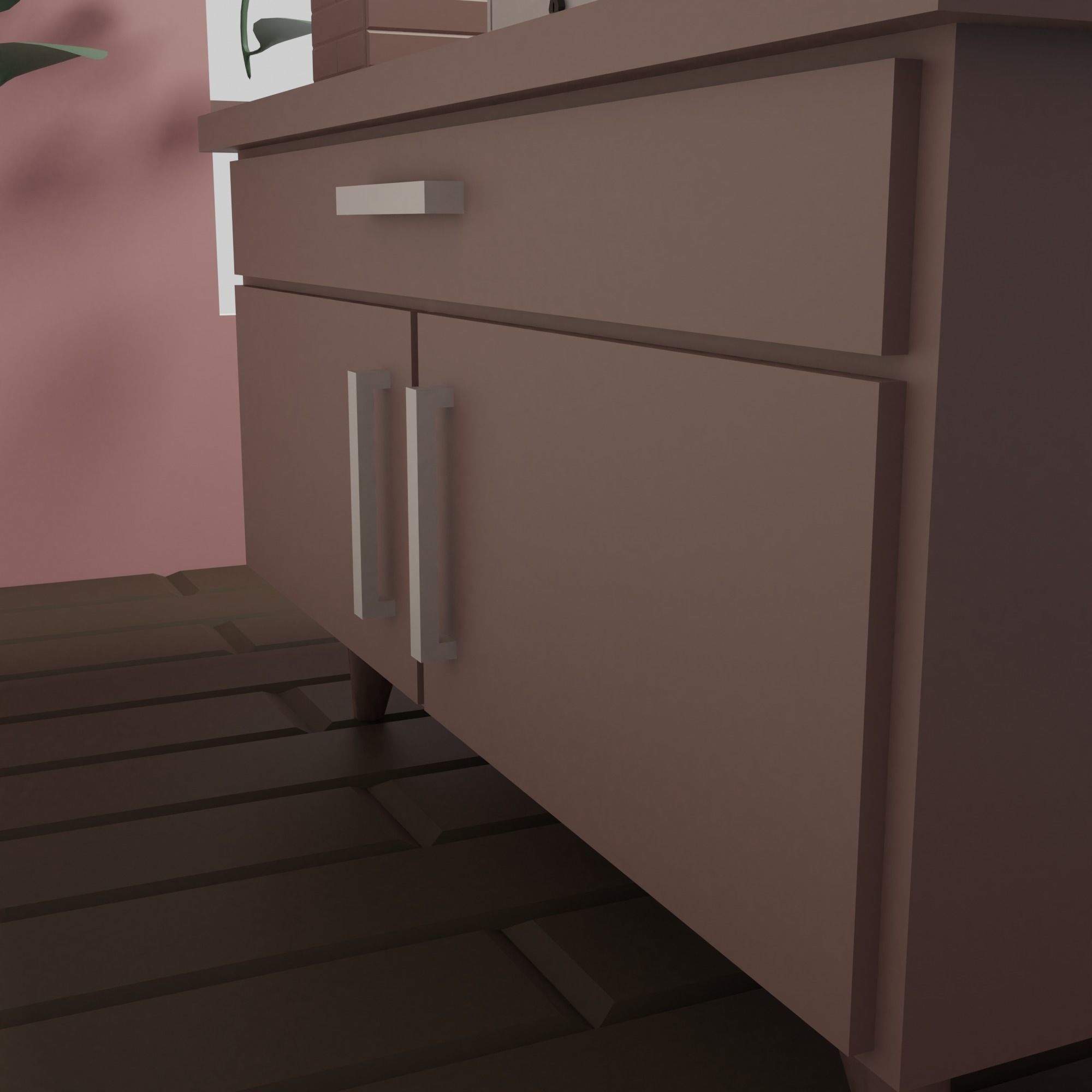 Flower shop Low-poly 3D model_19