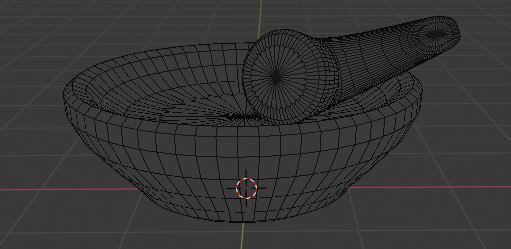 3D Models Cobek or Mortar and Pestle 3D model_3