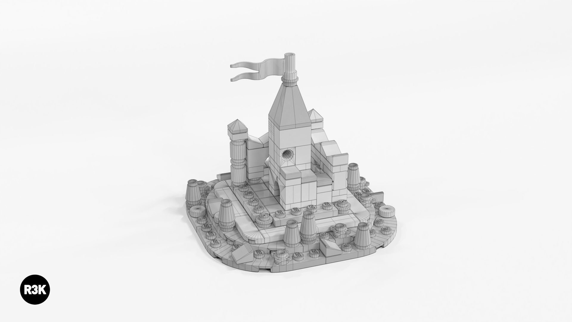 LEGO Micro Fairy Tale Castle 3D model_7