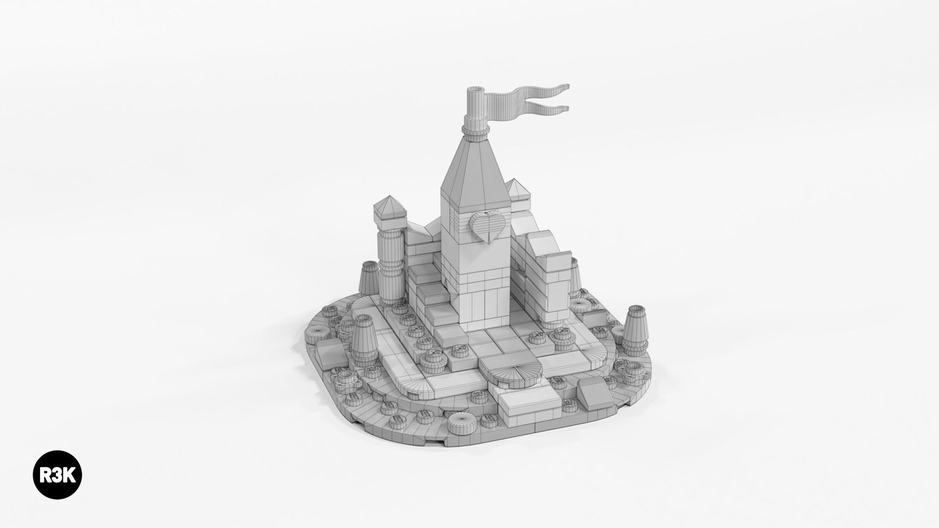 LEGO Micro Fairy Tale Castle 3D model_5