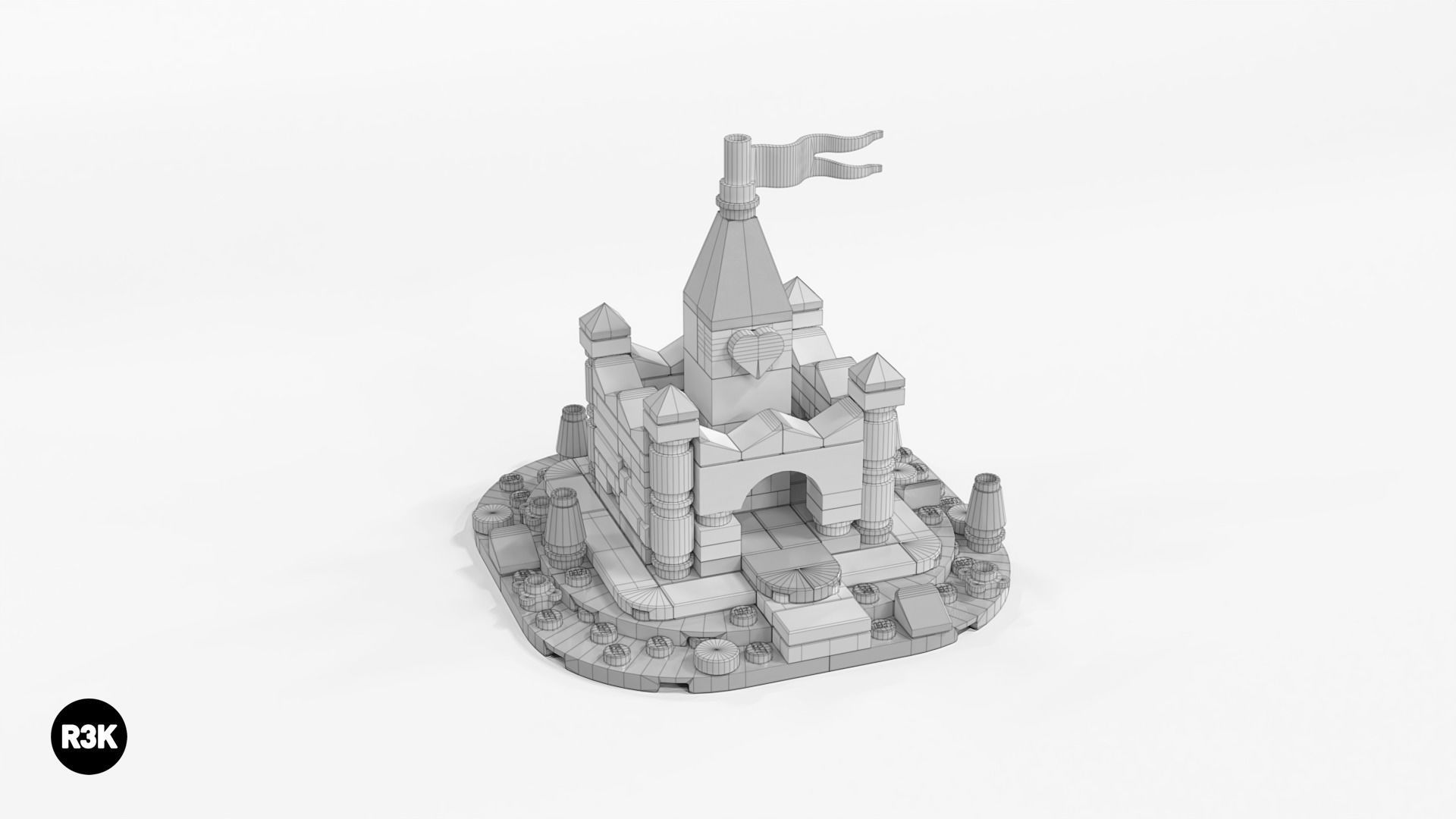 LEGO Micro Fairy Tale Castle 3D model_4