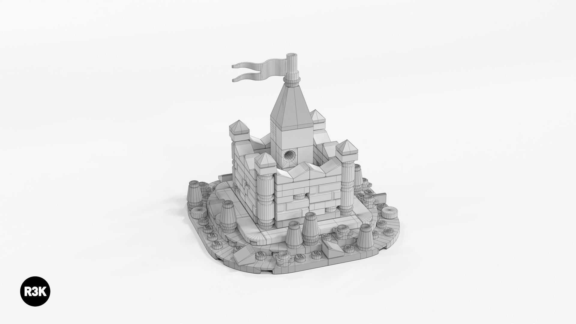 LEGO Micro Fairy Tale Castle 3D model_6