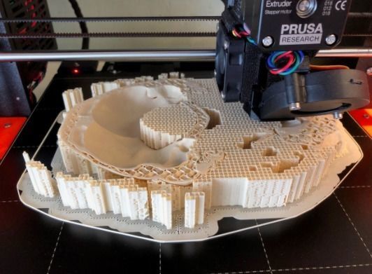 Human skull 3D print model_4