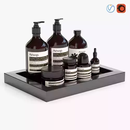 Bathroom accessories 02 3D model